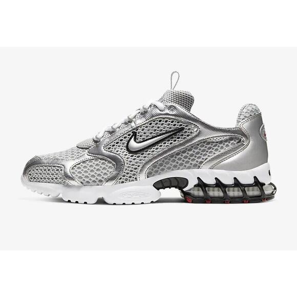 NEW Nike Air Zoom Spiridon Cage 2 Metallic Silver Black CJ1288-001 Men’s Size 14 main image 6